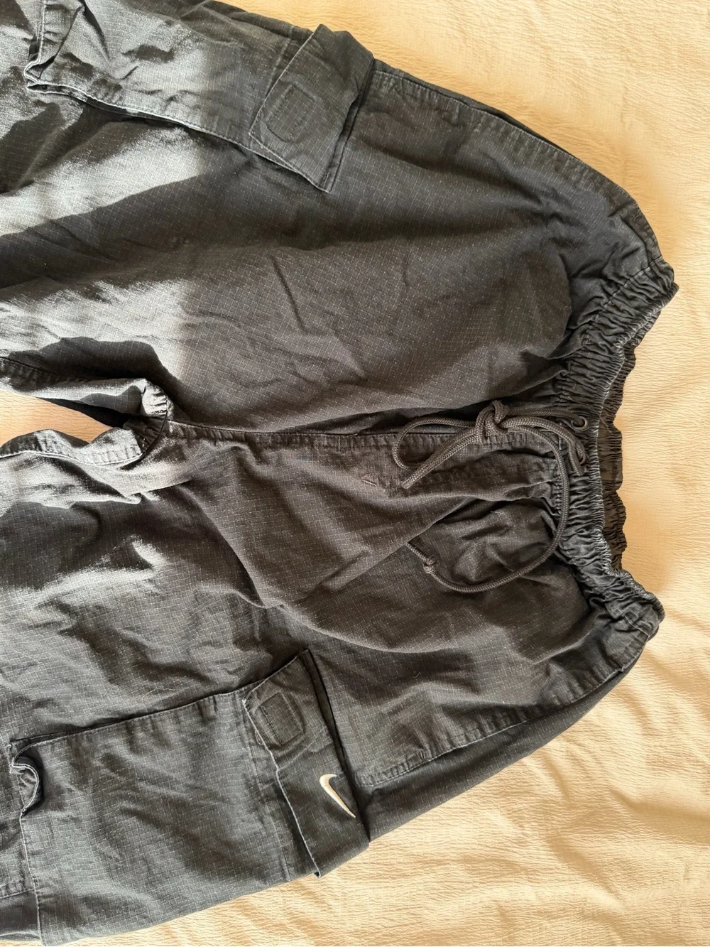 Nike Black Cargo Drawstring Pants